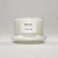 Candela profumata naturale alla I LOVE YOU | Cera di Soia | Minou Candle