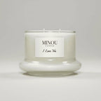 Candela profumata naturale alla I LOVE YOU | Cera di Soia | Minou Candle
