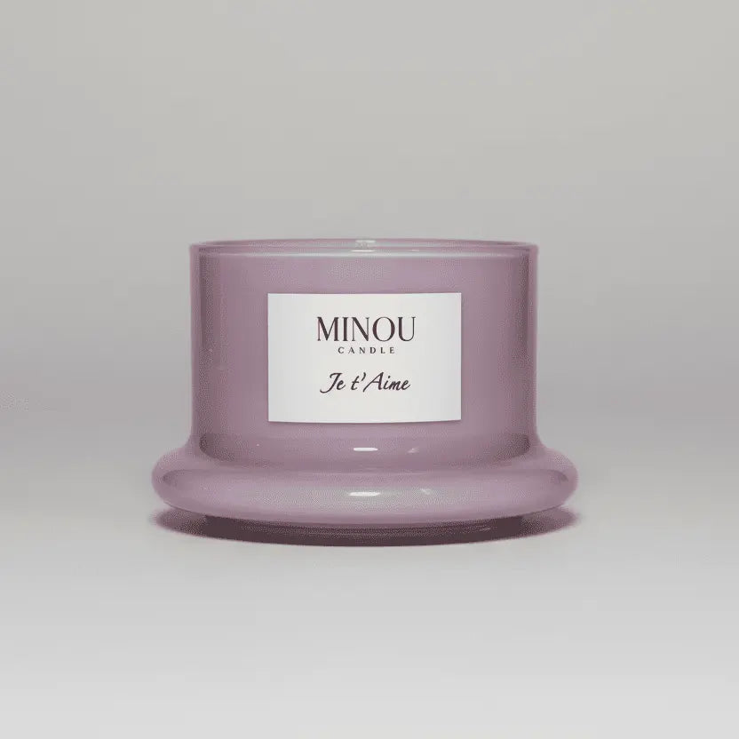Candela Profumata Artigianale JE TAIME | Cera di Soia | Minou Candle