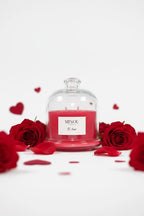 Candela Profumata Artigianale TI AMO | Cera di Soia | Minou Candle