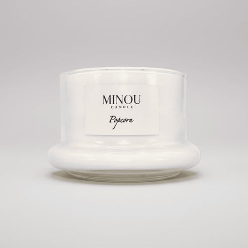 Candela profumata al POPCORN - 100% cera vegetale artigianale