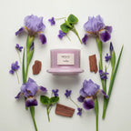 Candela profumata naturale alla VIOLETTA | Cera di Soia | Minou Candle