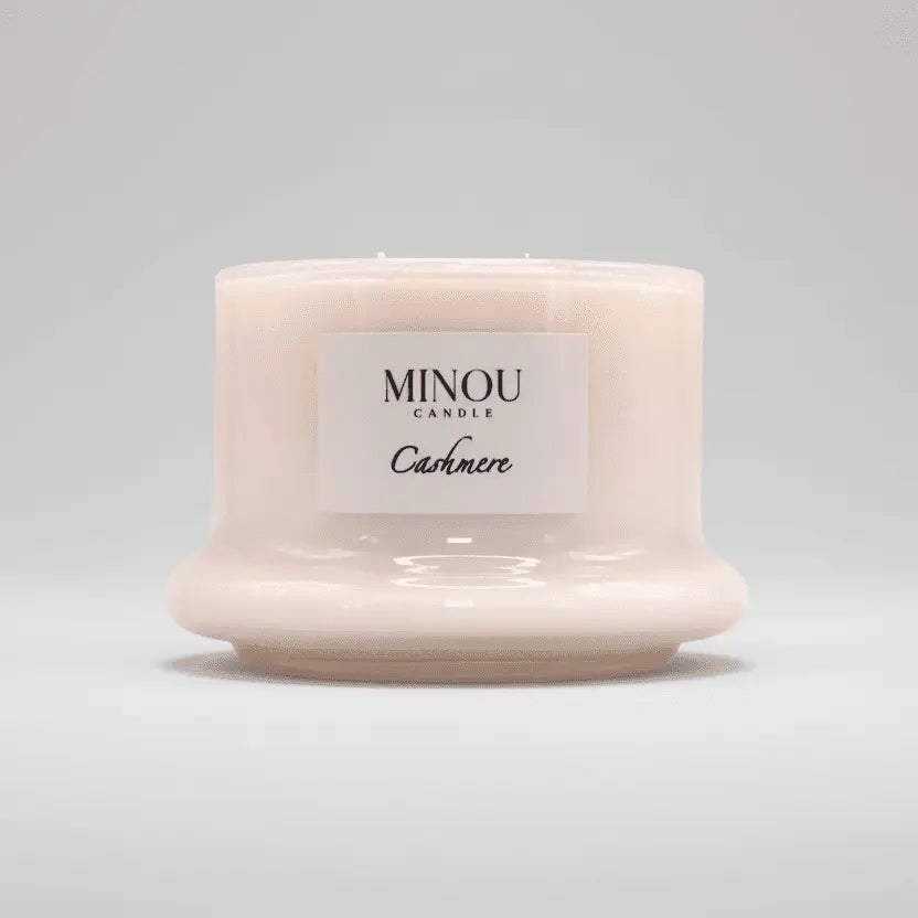 Candela Profumata Naturale al CASHMERE | Cera di Soia | Minou Candle