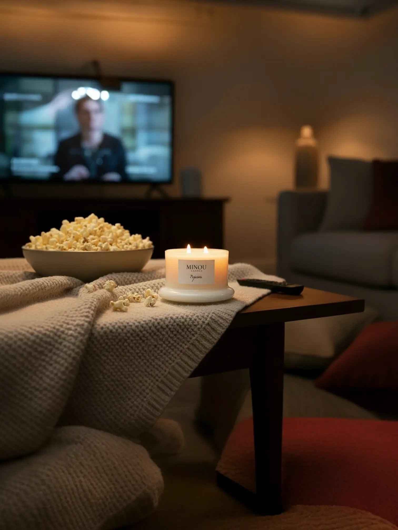 Candela profumata artigianale al POPCORN cera 100% vegetale