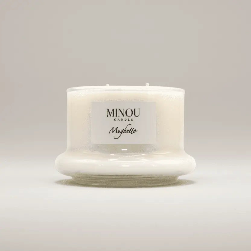 Candela profumata naturale al MUGHETTO | Cera di Soia | Minou Candle