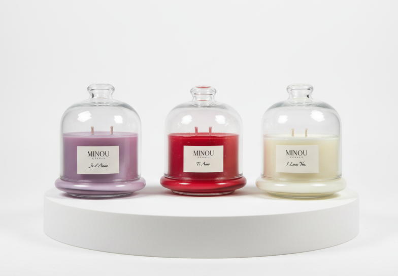 Tris candele San Valentino